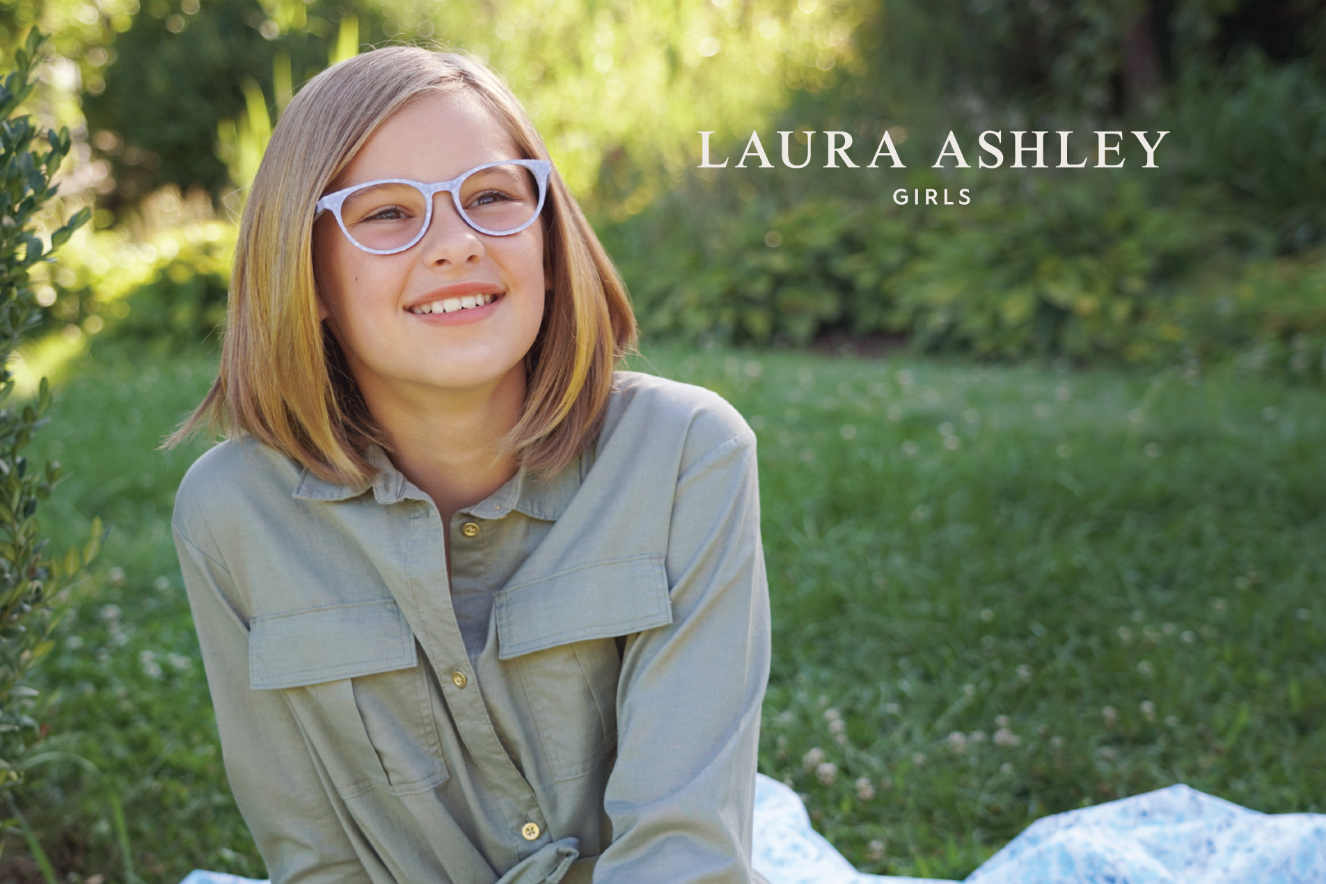 Laura Ashley Girls collection home banner.
